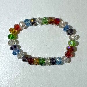 Multicolor Crystal Beaded Bracelet